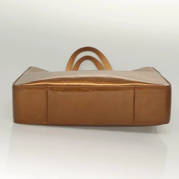 LOUIS VUITTON Monogram Vernis Columbus Tote Bag Bronze M91134 LV Auth BA3836 - Picture 7 of 16